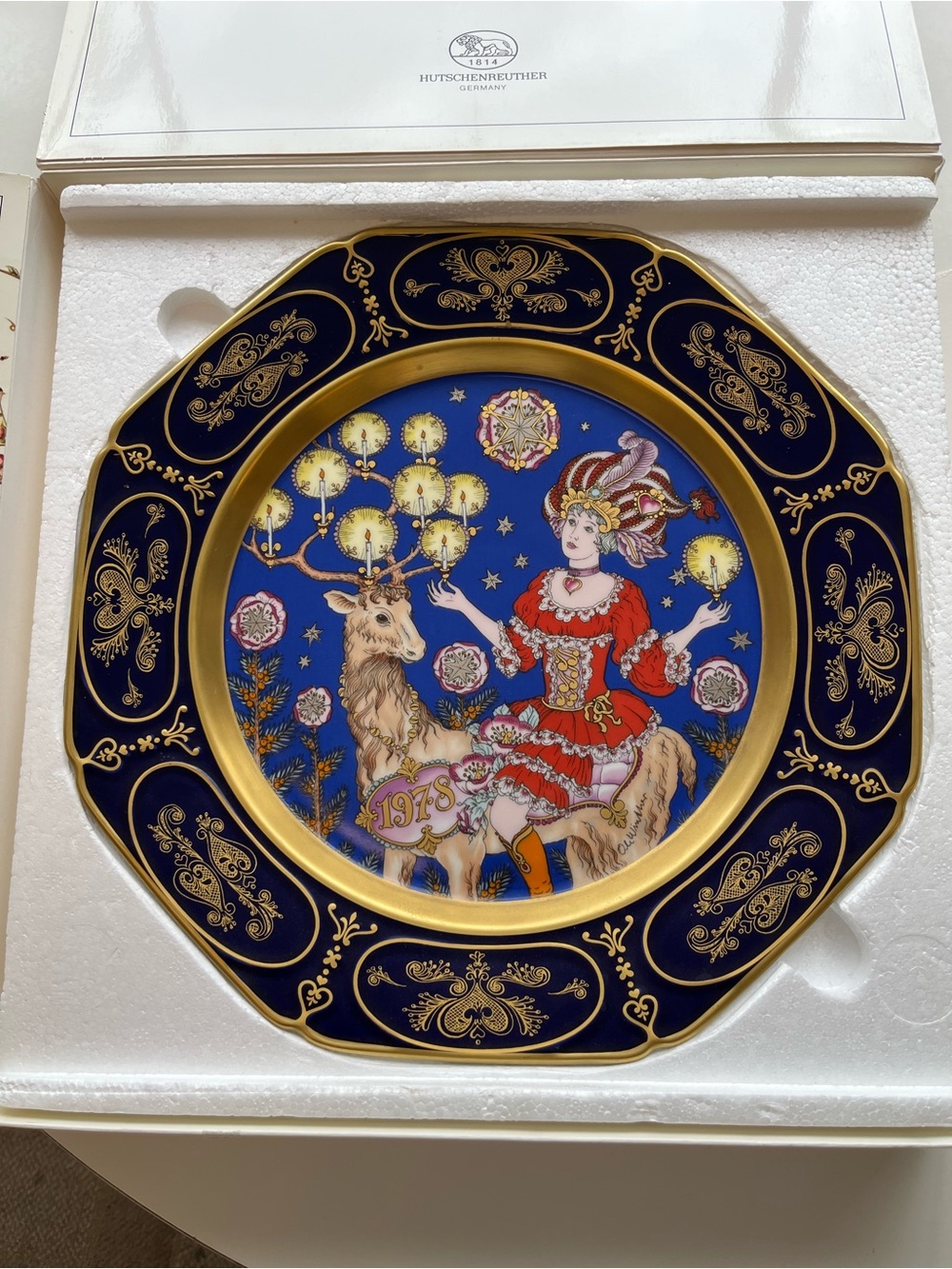 1978 Hutschenreuther Germany Weihnachts-Teller ‘78 Christmas Plate